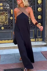 spring-sale-women-s-cross-halter-neck-sleeveless-stitching-dress-6986