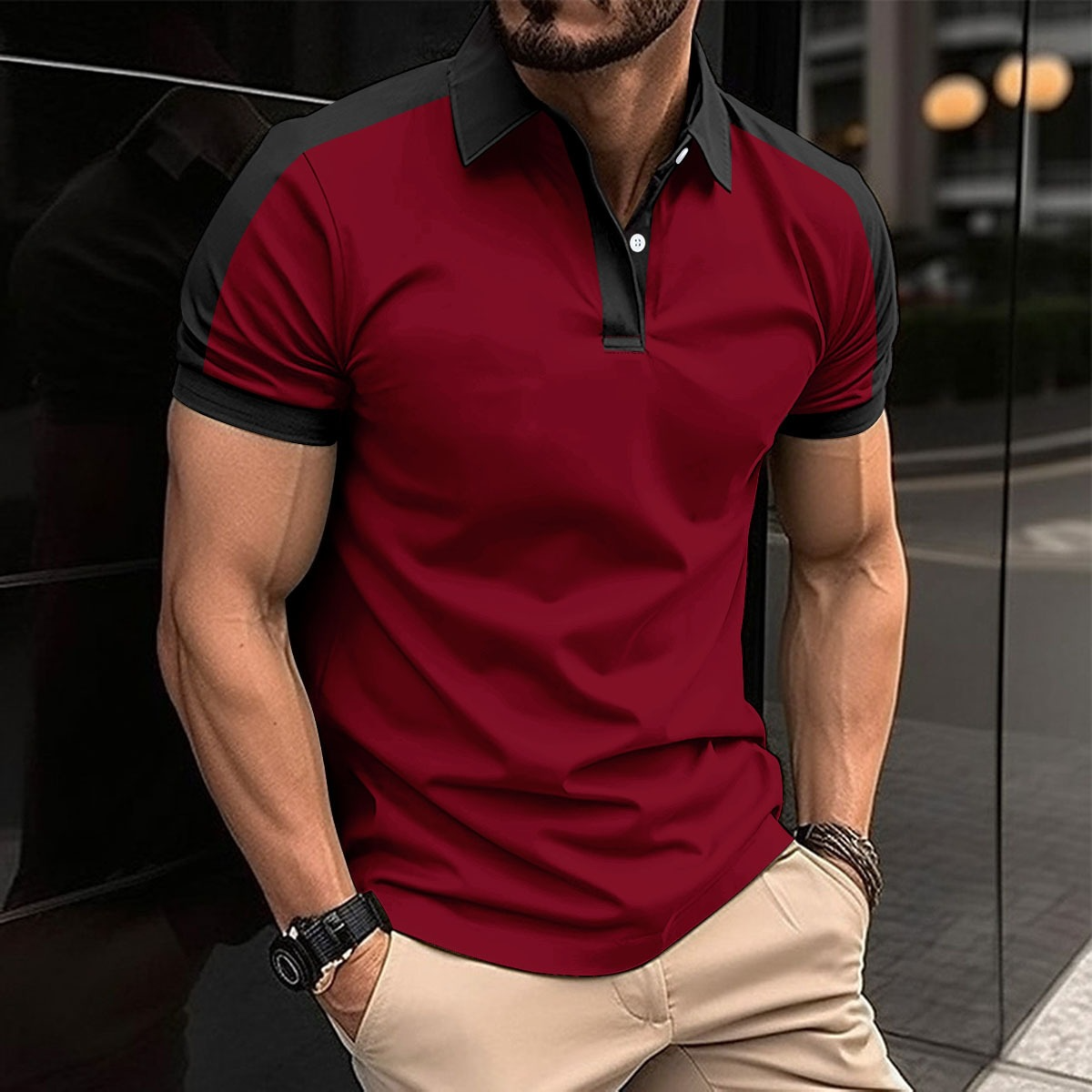 lapel-fashion-large-size-twill-cotton-men-s-t-shirt-polo-shirt-9944