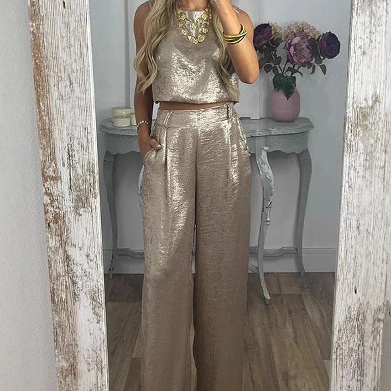 women-s-2-piece-glossy-outfit-tank-top-wide-leg-pants-4226