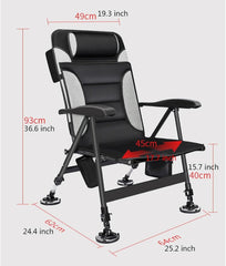 🔥Last Day! Buy One, Get One Free!🔥 Stock Clearance – Limited Quantity, First Come, First Served. Once They're Gone, They're Gone!🔥Portable Folding Fishing Recliner Chair